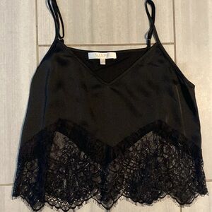 WAYF Black Lace Top / XS